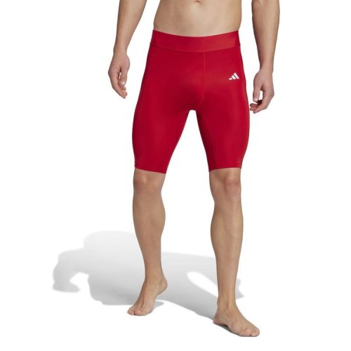 COLLANT COURT ADIDAS TECHFIT ROUGE